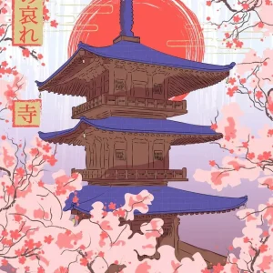 Illustration japonaise inspirée de la culture nippone