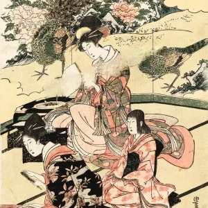 Affiche Japonaise Antique Femmes Courtisanes