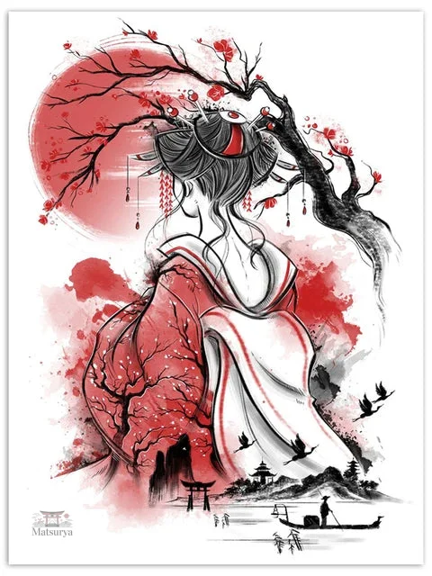 affiche-japonaise-decoration-chambre-pour-femme-1 Affiche japonaise pour décoration de chambre féminine