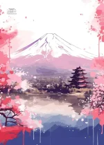 Affiche Mont Fuji