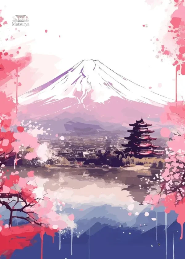 affiche-japonaise-mont-fuji-1 Affiche Mont Fuji