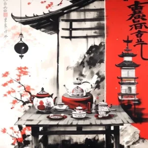 Affiche japonaise décorative pour cuisine et restaurant