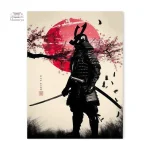 Affiche Samouraï avec Épée en Main