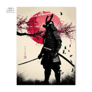 Affiche Samouraï avec Épée en Main