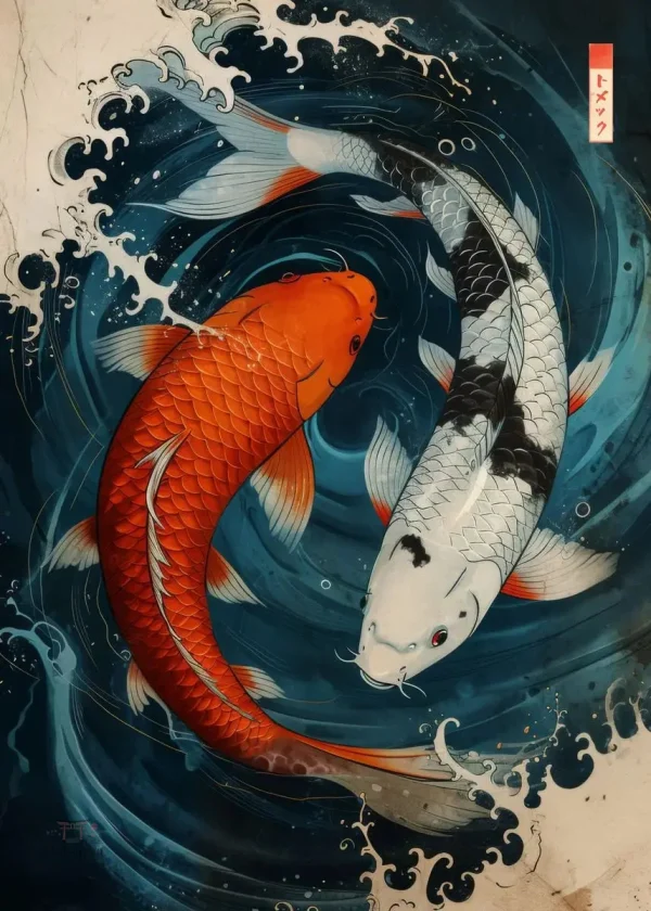 Art japonais en toile pour décoration intérieure
