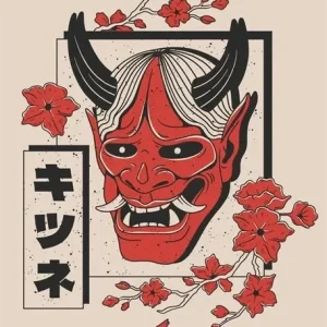 Affiche japonaise Tête de Démon