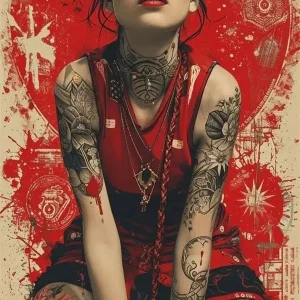 Affiche murale inspirée du Japon, style vintage pour intérieur
