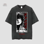 T-shirt Japonais Délavé en coton léger