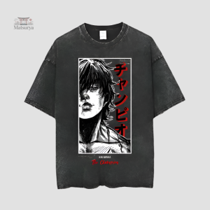 T-shirt Japonais Délavé en coton léger