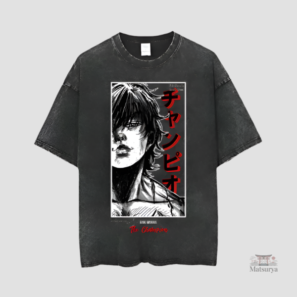 T-shirt japonais style délavé pour un look décontracté