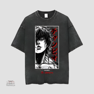 T-shirt délavé inspiré du Japon, confort optimal
