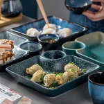 Assiette japonaise pour présentation de sushi