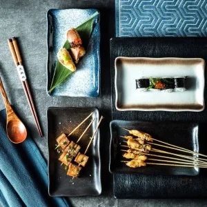 Assiette Barbecue Japonaise pour repas grillés
