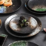 Assiette japonaise en céramique décorative