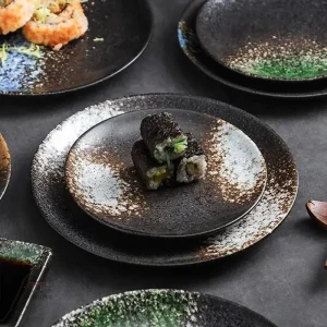 Assiette japonaise en céramique décorative