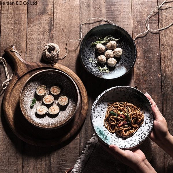 Assiette design japonaise pour soupes et plats