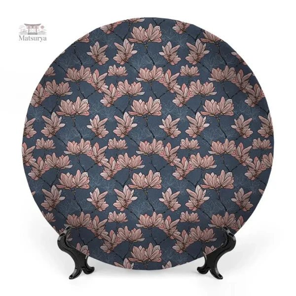 Assiette japonaise élégante aux designs raffinés