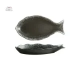 Assiette décorative japonaise en forme de poisson