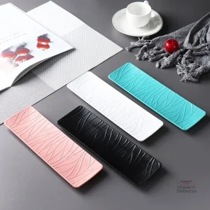 Assiette sushi japonaise colorée