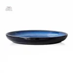 Assiette japonaise en porcelaine bleue