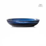 Assiette bleue artisanale du Japon
