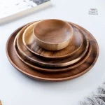 Assiette japonaise en bois