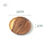 Assiette en bois pour repas japonais