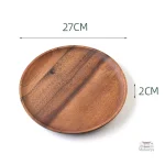 Assiette en bois pour servir sushi