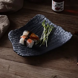 Assiette de sushi japonaise au design authentique