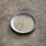 Assiette japonaise au look ancien, charme intemporel