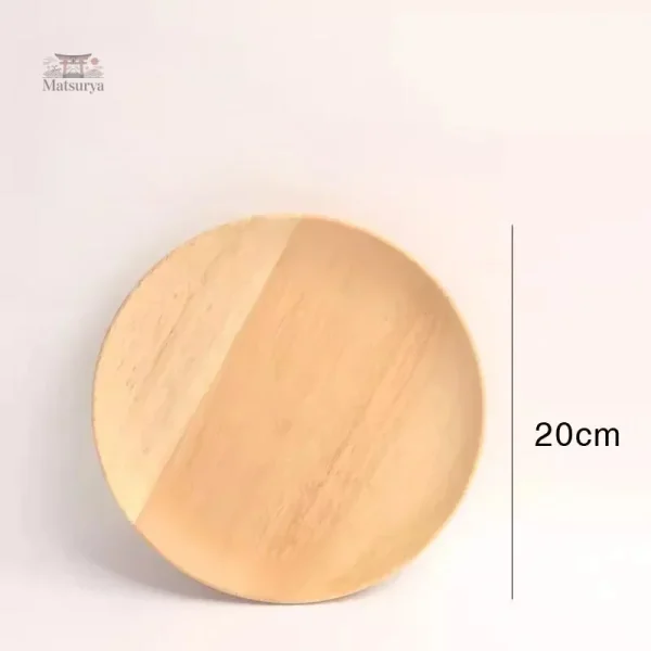 Assiette japonaise en bois pour repas authentiques