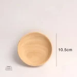 Assiette en bois au style japonais intemporel
