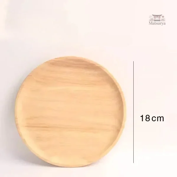 Assiette japonaise en bois, idéale pour les plats asiatiques