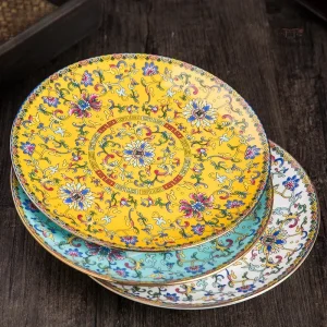 Assiette japonaise en céramique artistique