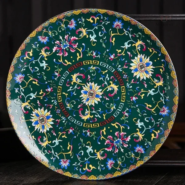 Assiette en céramique japonaise décorative
