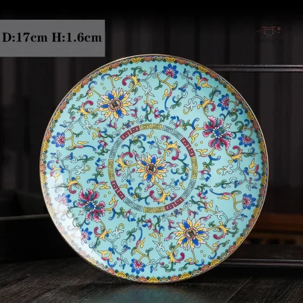 Assiette artistique en céramique japonaise