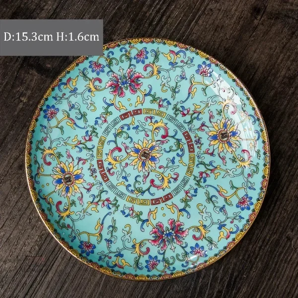 Assiette japonaise en céramique colorée
