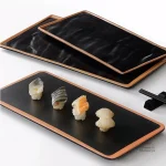 Assiette japonaise en mélamine élégante et durable