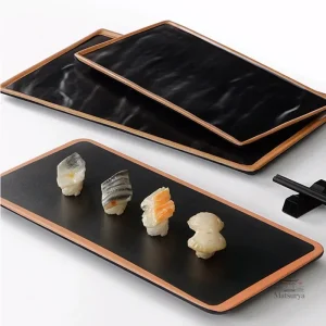 Assiette japonaise en mélamine élégante et durable