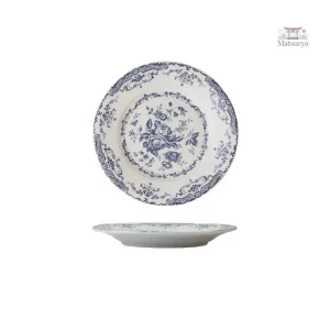 Assiette en céramique avec motif floral japonais