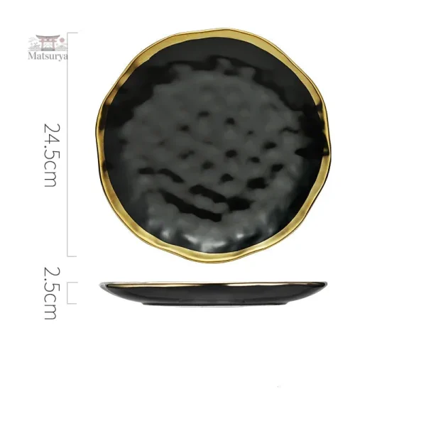 Assiette japonaise raffinée, parfaite pour la présentation