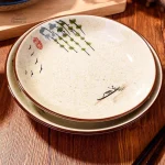 Assiette japonaise, pièce artisanale élégante