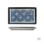 Assiette japonaise de forme rectangulaire
