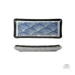 Assiette rectangulaire pour sushis et plats