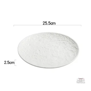 Assiette ronde japonaise, idéale pour vos repas raffinés