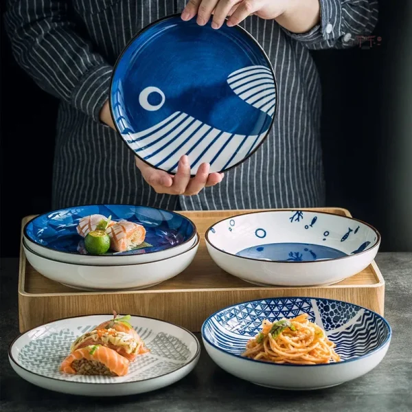 Assiette japonaise design pour repas raffinés