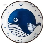 Assiette japonaise moderne aux motifs uniques