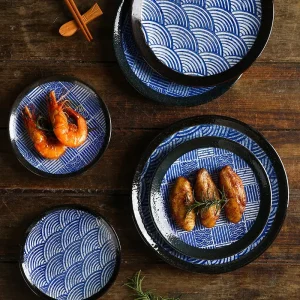 Assiette japonaise élégante pour service