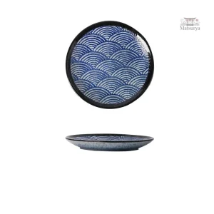 Assiette plate en style japonais traditionnel
