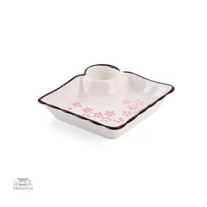 Assiette en céramique Sakura, touche asiatique pour votre table